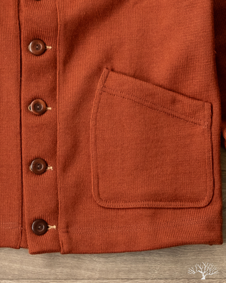 Rust Orange Elbow Patch Sweater- love