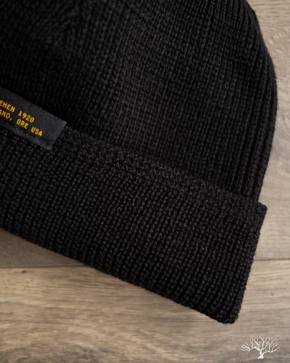 Dehen 1920 - Wool Knit Watch Cap - Black – Withered Fig
