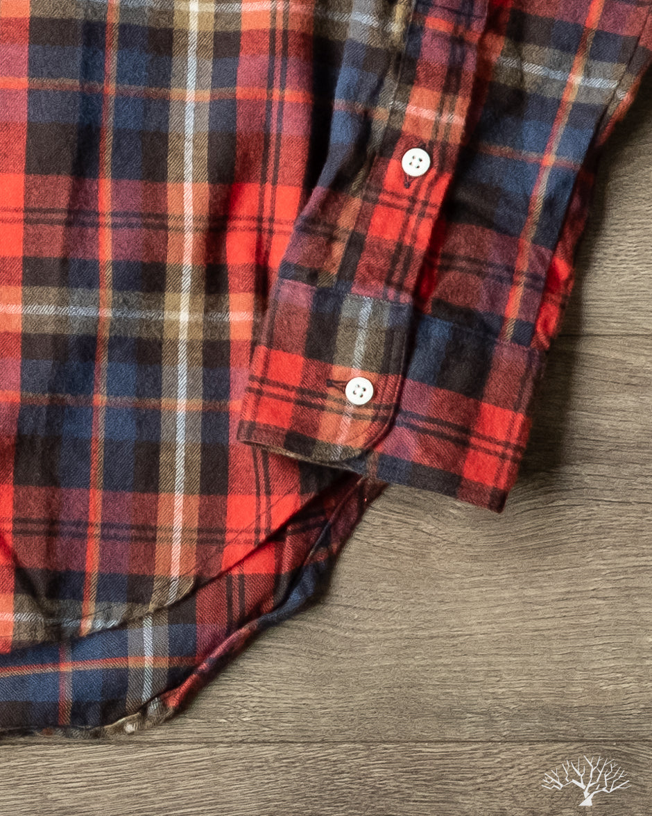 Red Shaggy Check Shirt