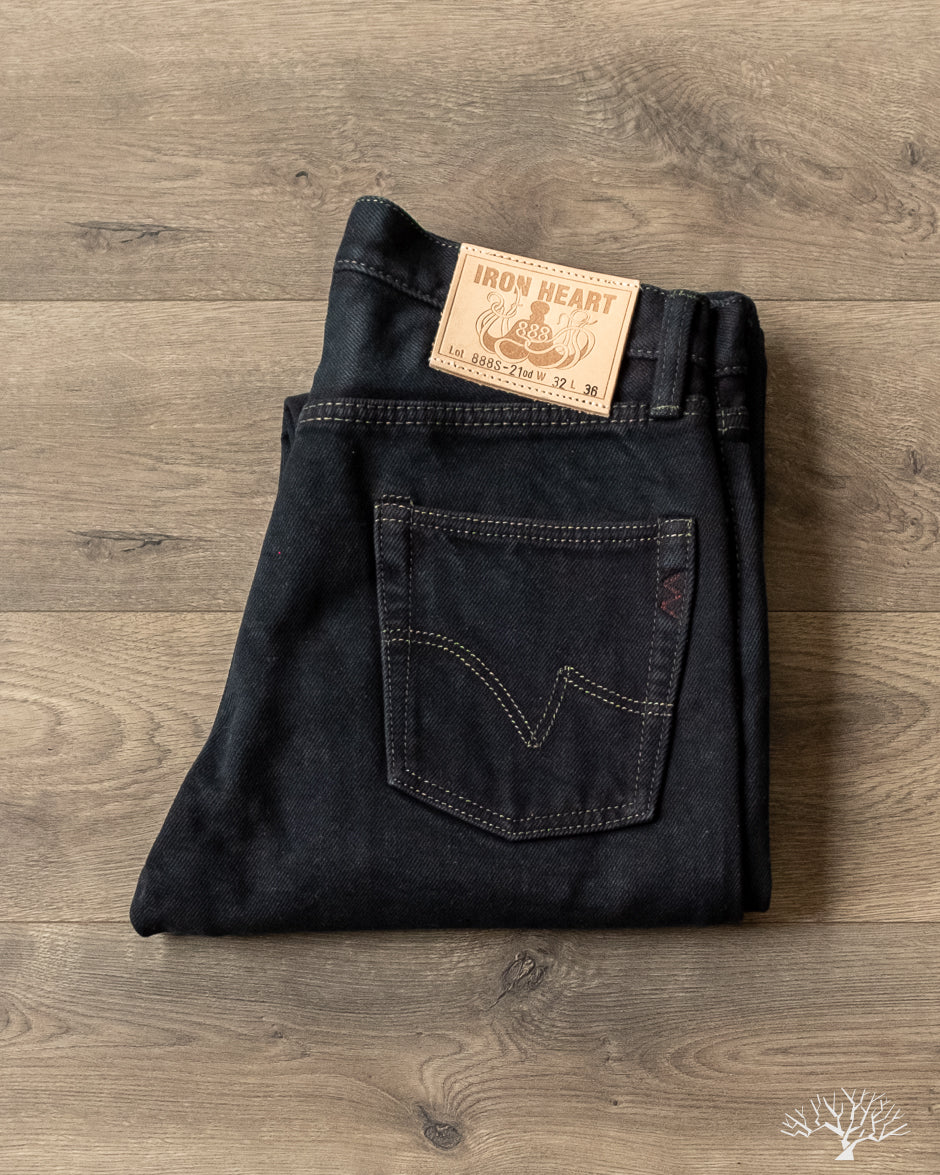 IH-888S-21od - 21oz Overdyed Selvedge High Rise Tapered Denim