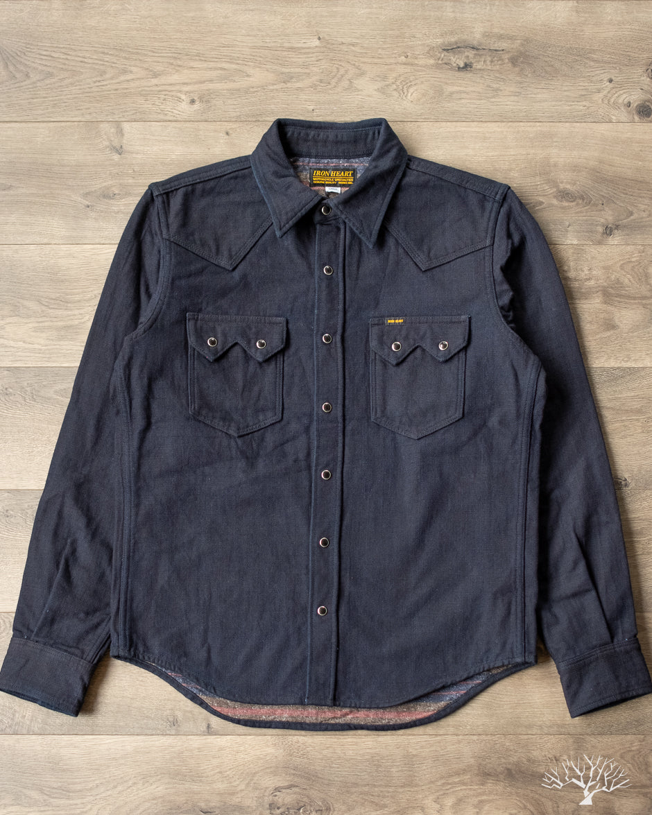 Iron Heart - IHSH-368-IND - 14oz Double Cloth Western Shirt - Indigo –  Withered Fig