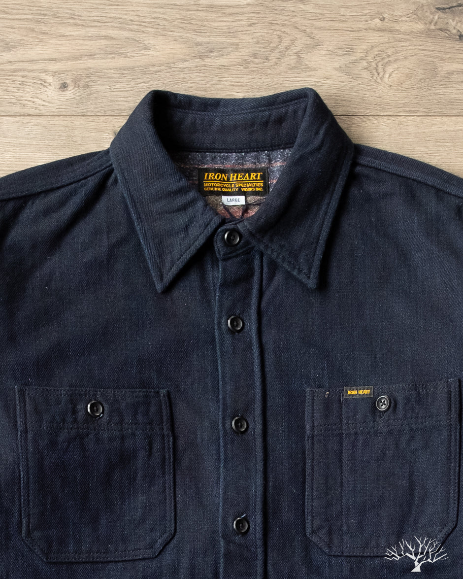 Iron Heart - IHSH-374-IND - 14oz Double Cloth Work Shirt - Indigo