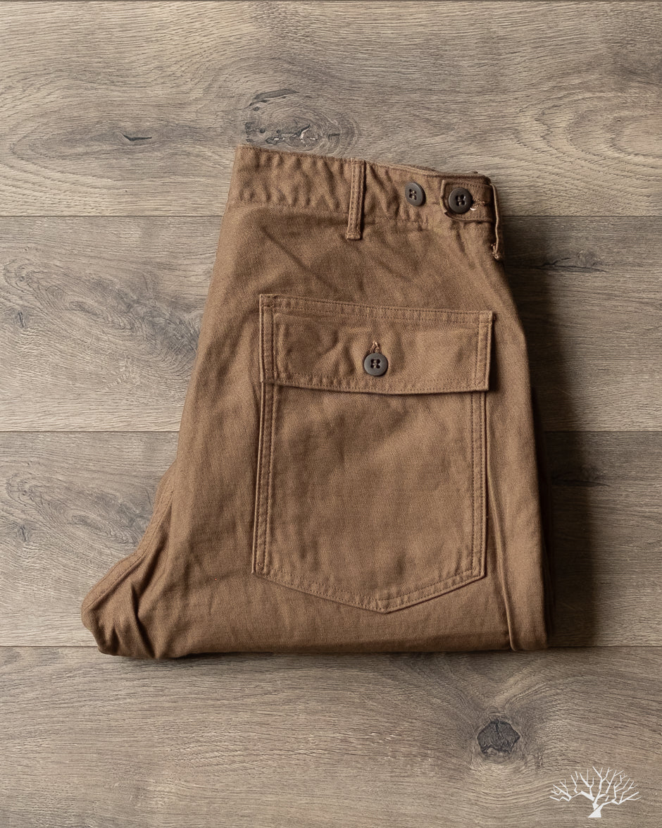 Regular Fit Fatigue Pants - Brown