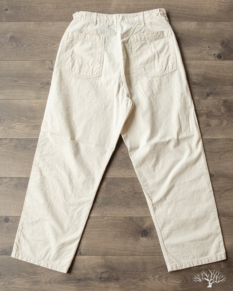 Summer Fatigue Pants - Original Napped Twill Ecru