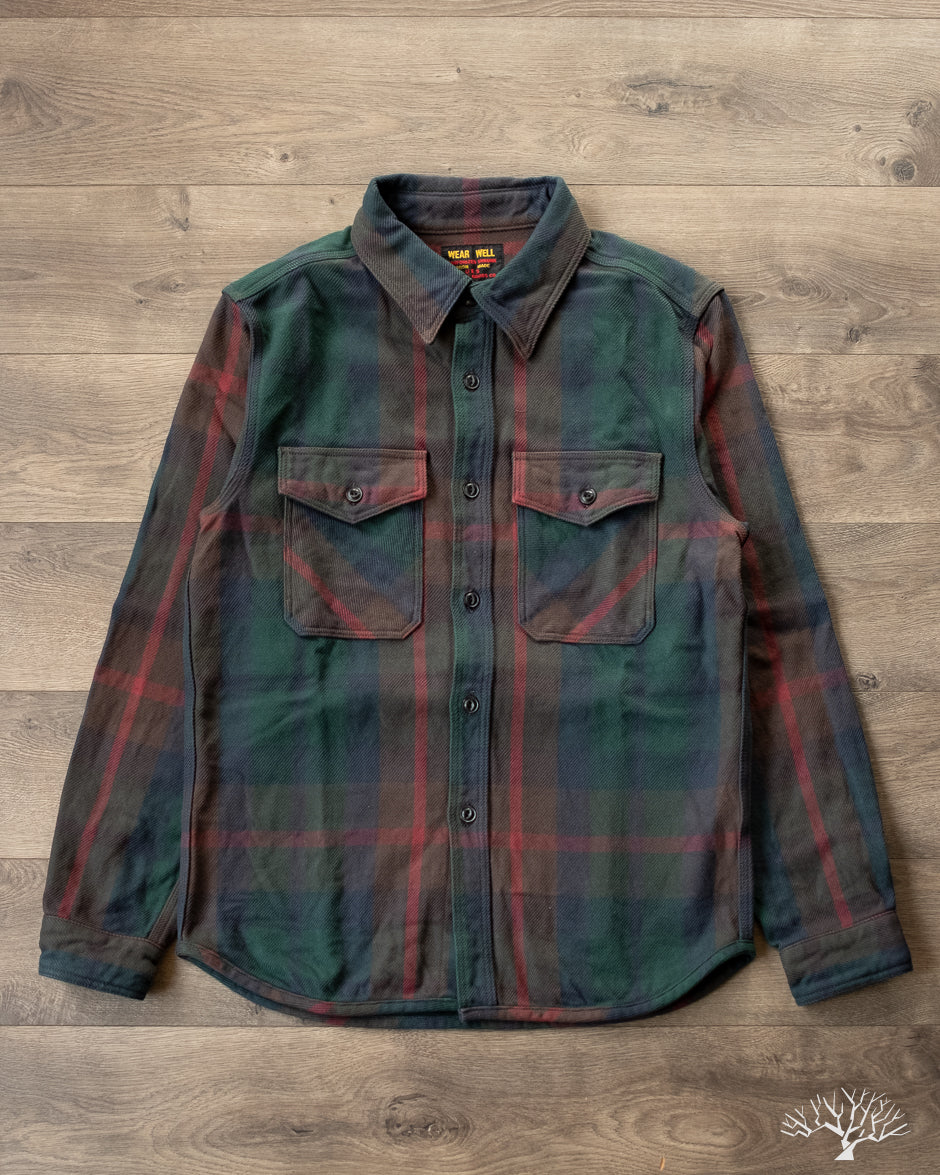 UES - Extra Heavy Flannel (502354) - Green – Withered Fig
