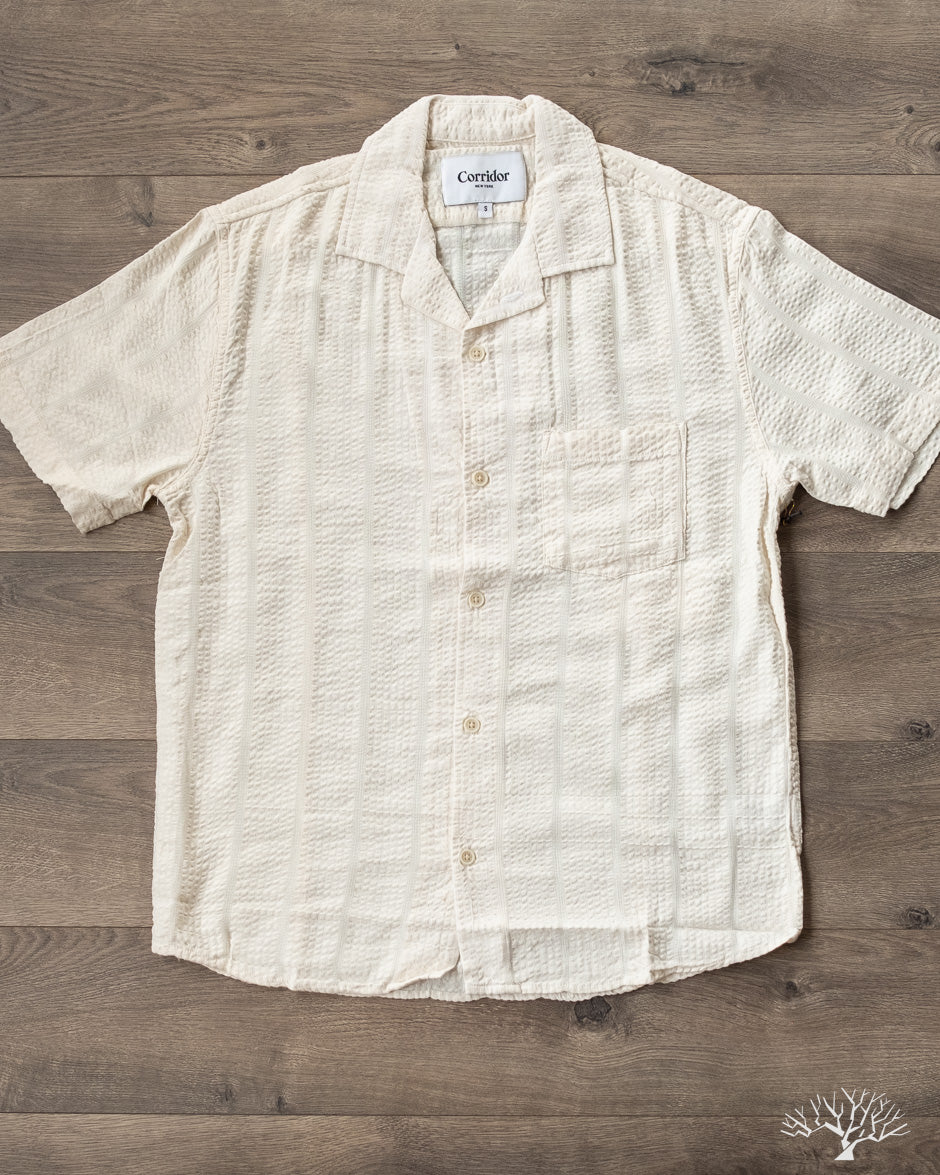  Gitman Vintage Men's Seersucker Camp Collar Shirt