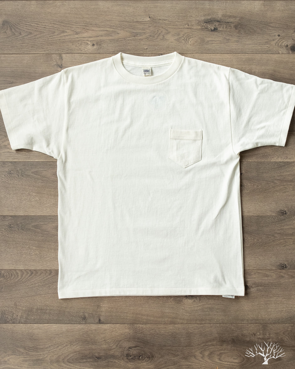 263 Crew Neck Pocket T Shirt Off White