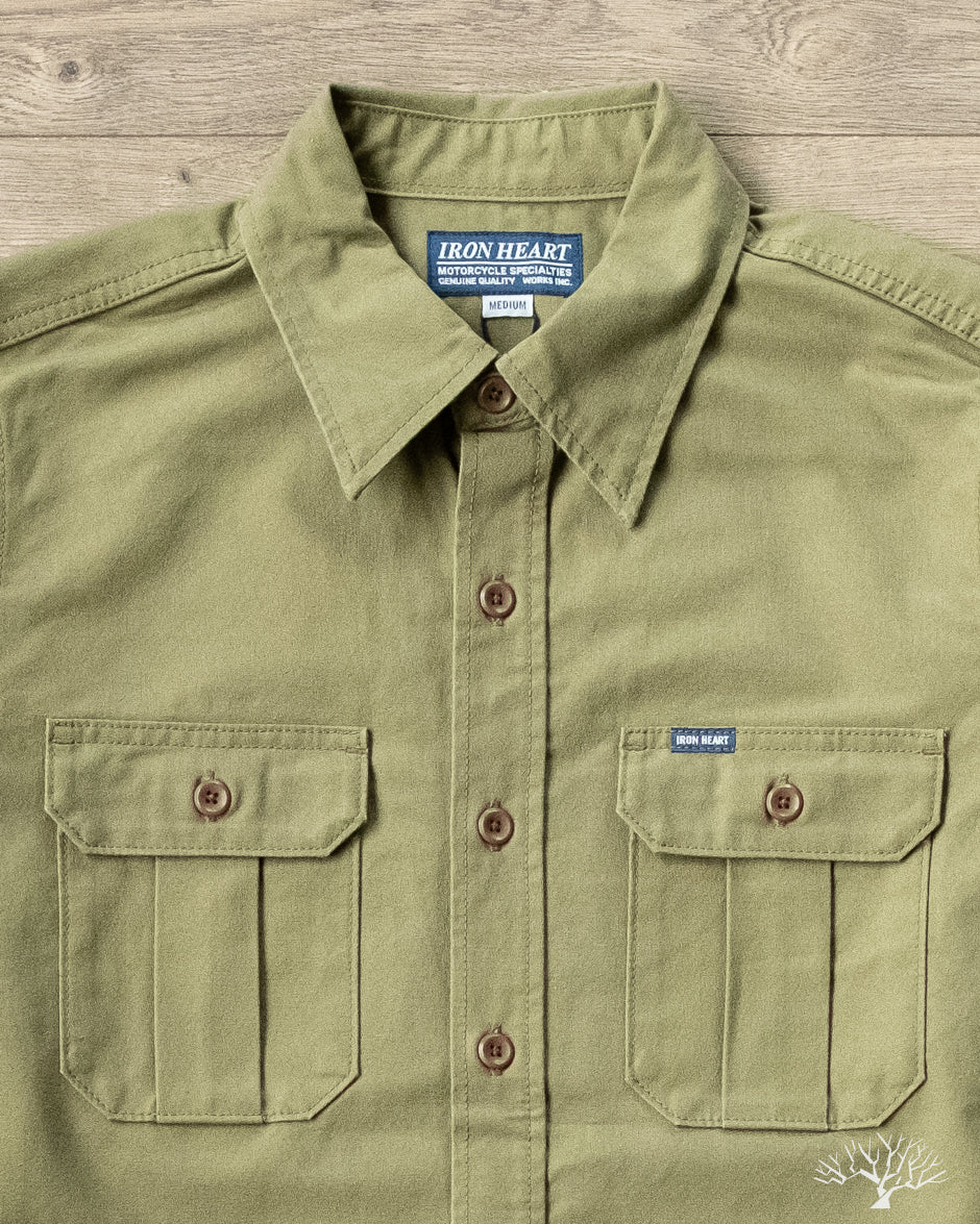 IHSH-354-ODG - 9oz Military Shirt - Olive Drab Green