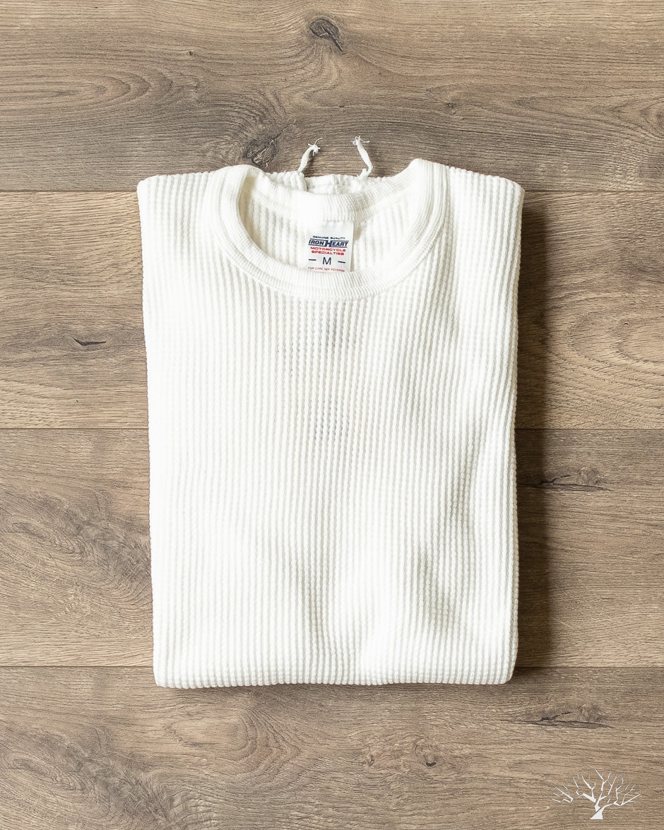 Traders White Waffle Knit Thermal T-Shirt