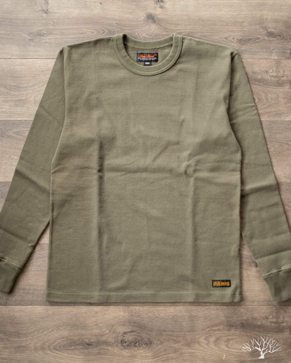 IHTL-1501-OLV - 11oz Extra Heavy Long Sleeve Sweater - Olive