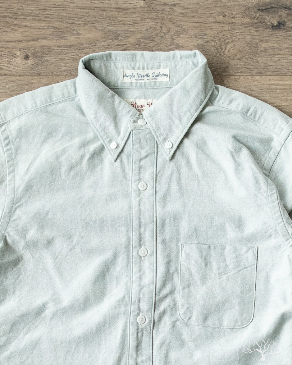 Selvedge Oxford Shirt Light Indigo - UES