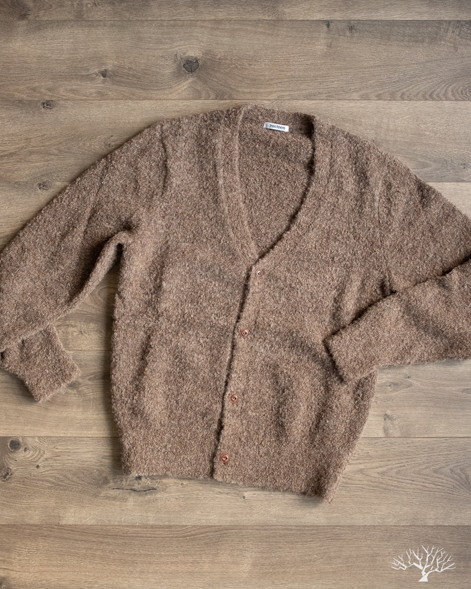 3sixteen V-Neck Cardigan - Earth Boucle