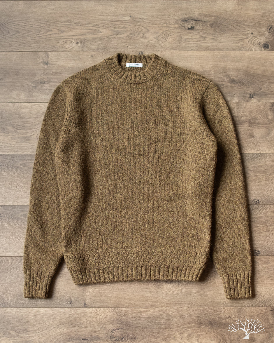 3sixteen Alpaca Crewneck Sweater - Forest