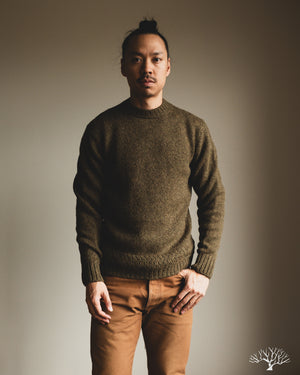 3sixteen Alpaca Crewneck Sweater - Forest