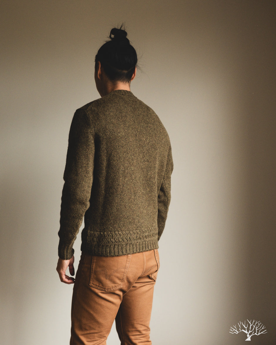 3sixteen Alpaca Crewneck Sweater - Forest