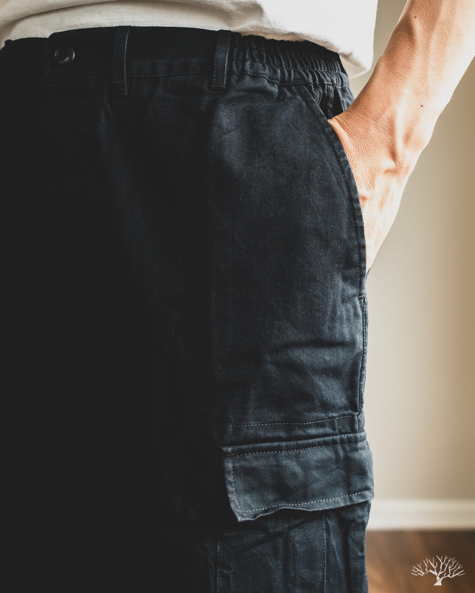 3sixteen Cargo Pant - Black Washed Twill