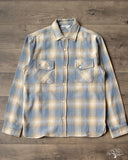 3sixteen Crosscut Flannel - Power Blue Plaid