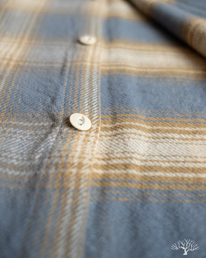 3sixteen Crosscut Flannel - Power Blue Plaid