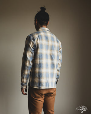 3sixteen Crosscut Flannel - Power Blue Plaid