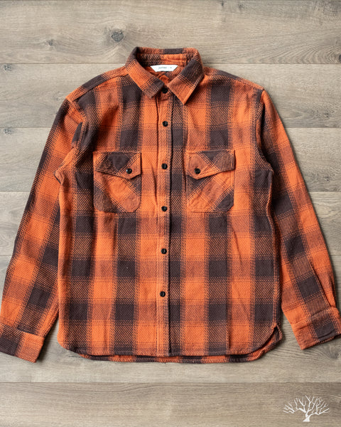 3sixteen - Crosscut Flannel - Rust Twill – Withered Fig