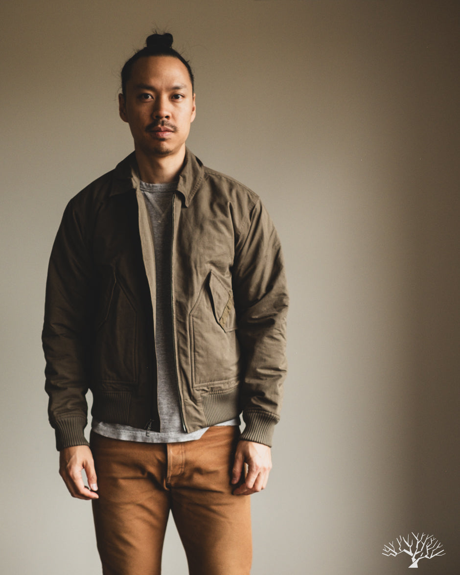 3sixteen CWU Flight Jacket - Olive Cotton/Nylon