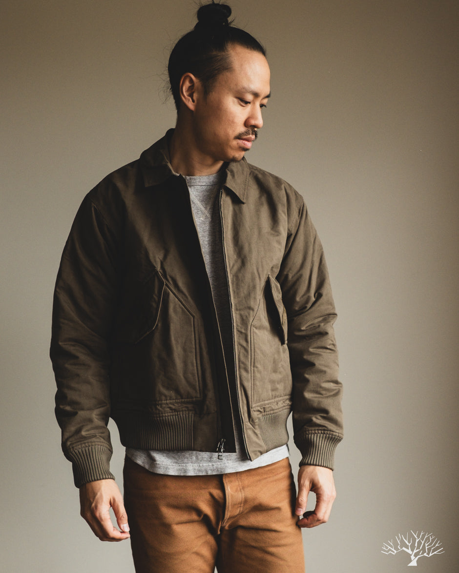 3sixteen CWU Flight Jacket - Olive Cotton/Nylon