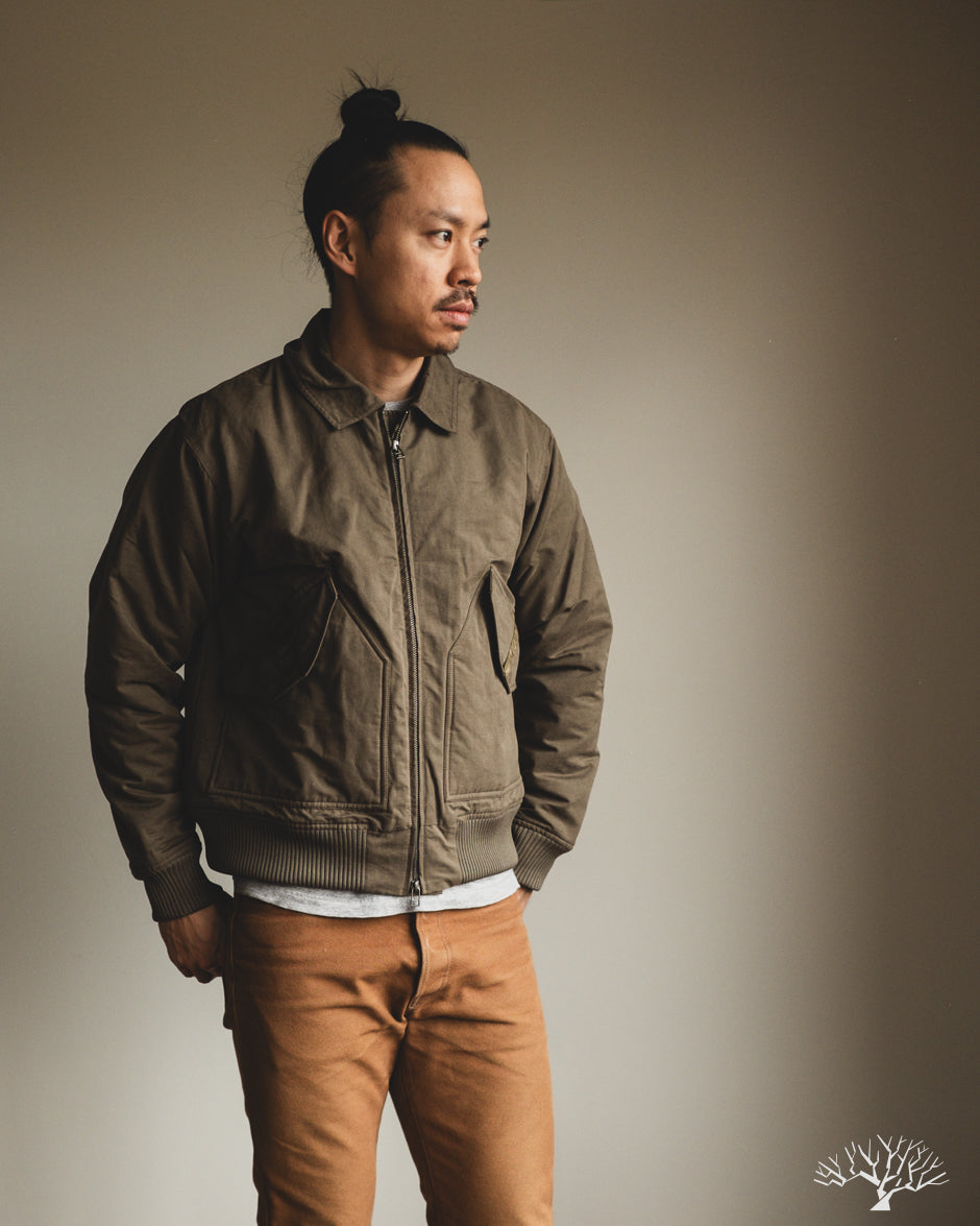 3sixteen CWU Flight Jacket - Olive Cotton/Nylon