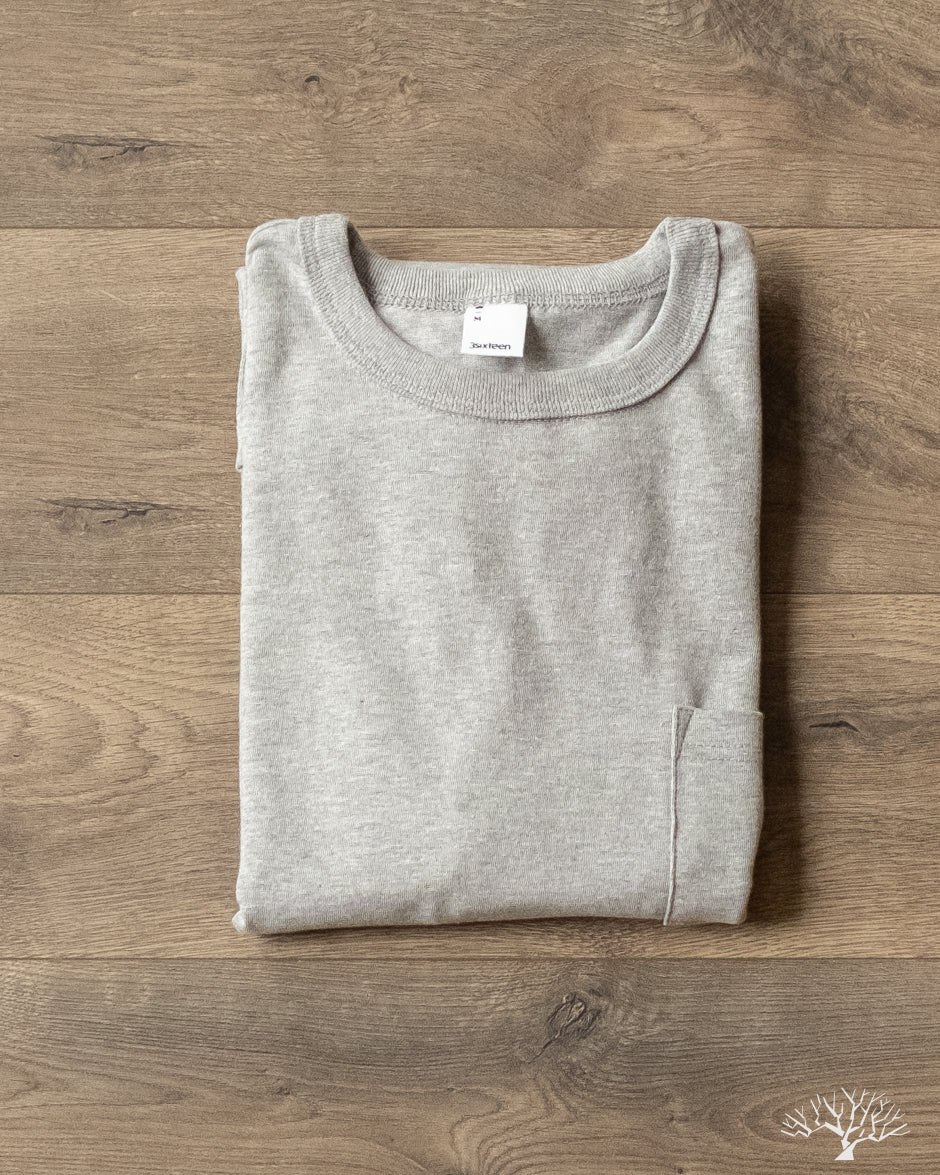 3sixteen Heavyweight Pocket Tee - Heather Grey