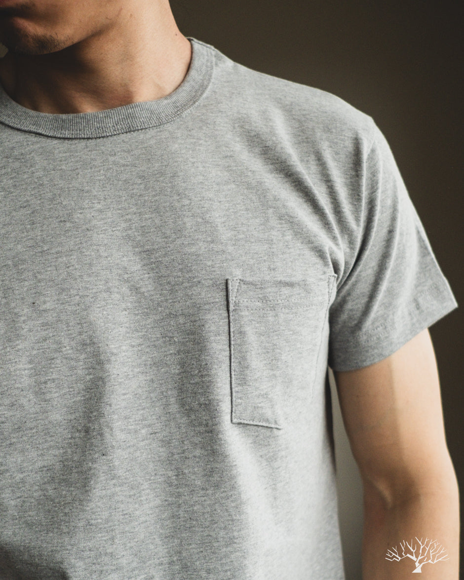 3sixteen Heavyweight Pocket Tee - Heather Grey