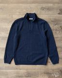 3sixteen Long-Sleeve Knit Polo - Midnight Alpaca