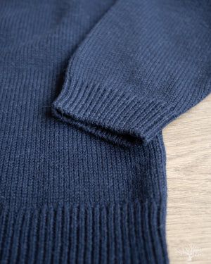 3sixteen Long-Sleeve Knit Polo - Midnight Alpaca