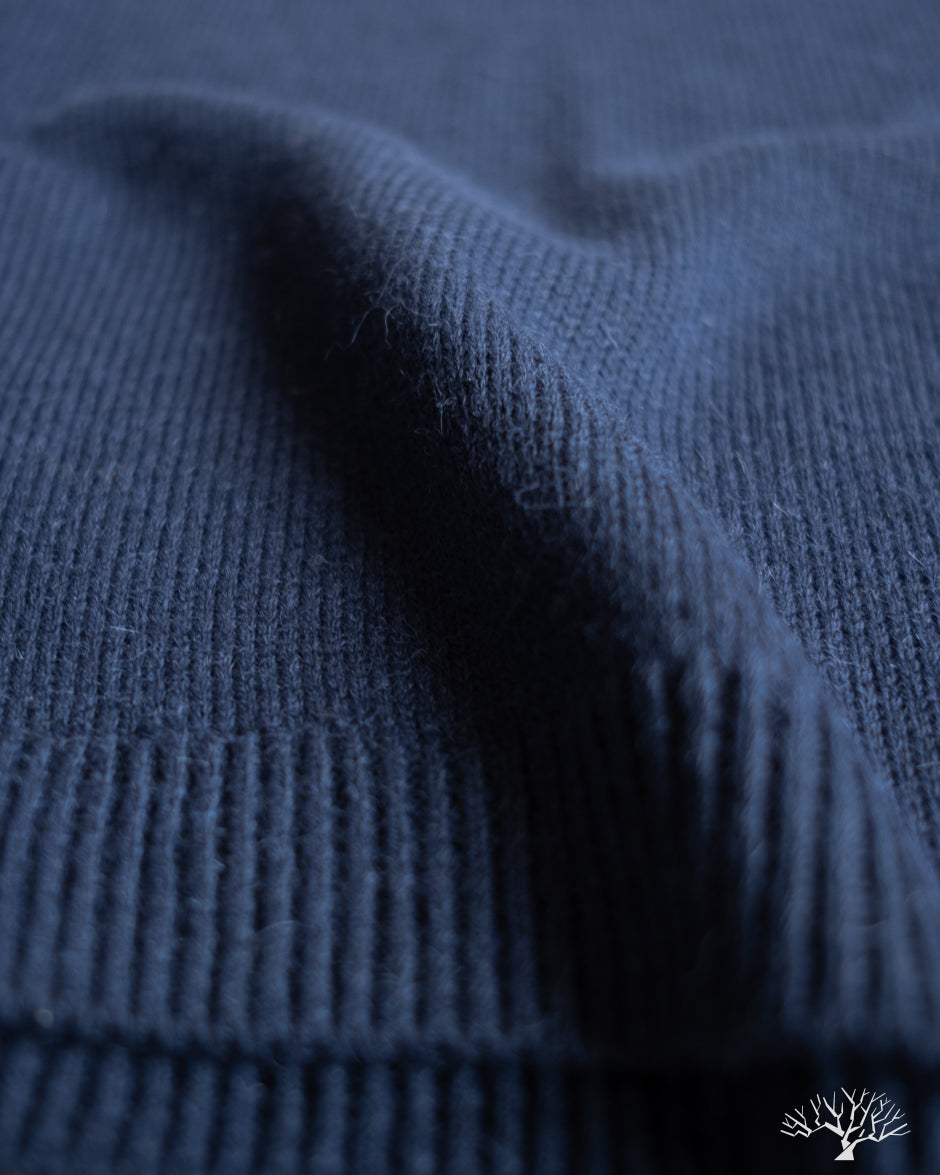 3sixteen Long-Sleeve Knit Polo - Midnight Alpaca