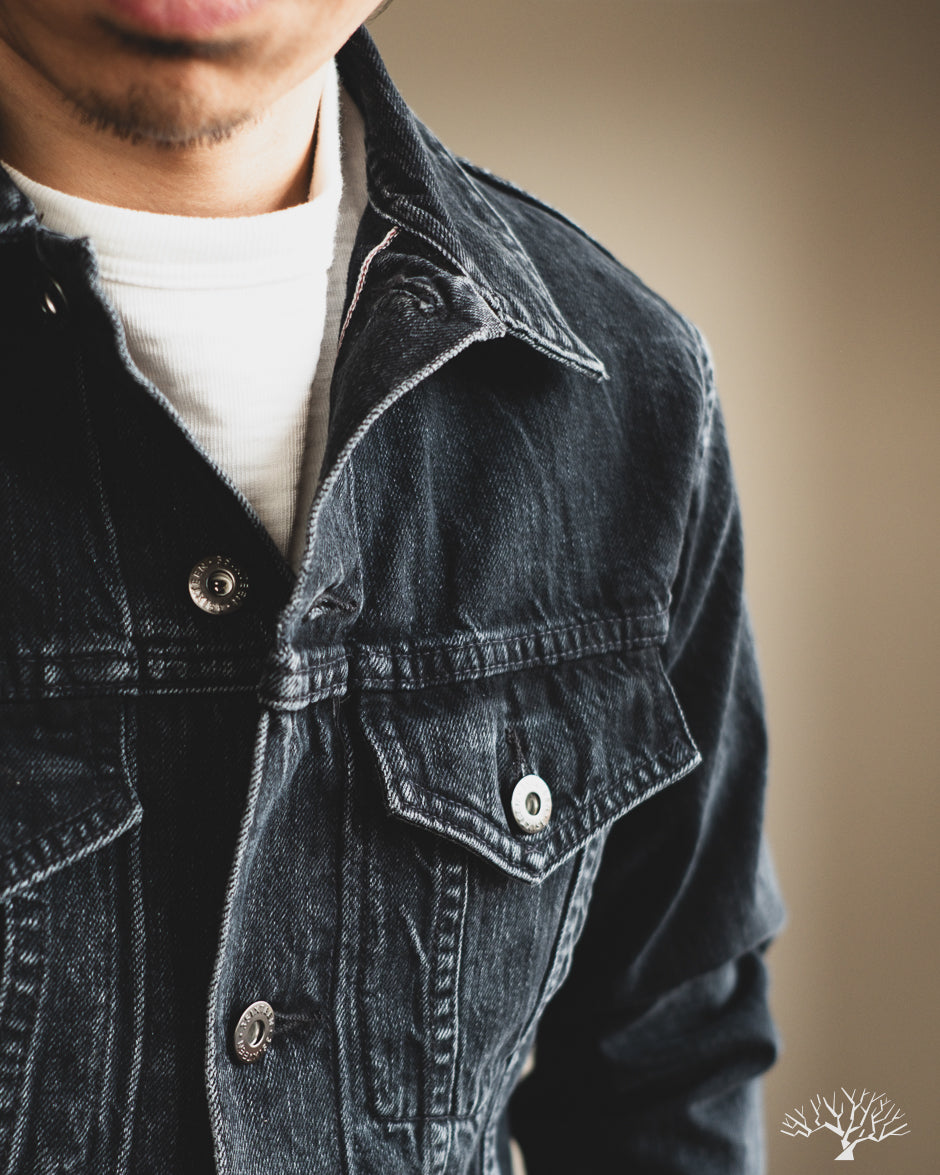 3sixteen Stonewashed Type 3s Denim Jacket - Black