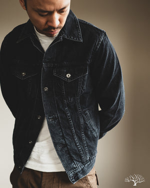 3sixteen Stonewashed Type 3s Denim Jacket - Black