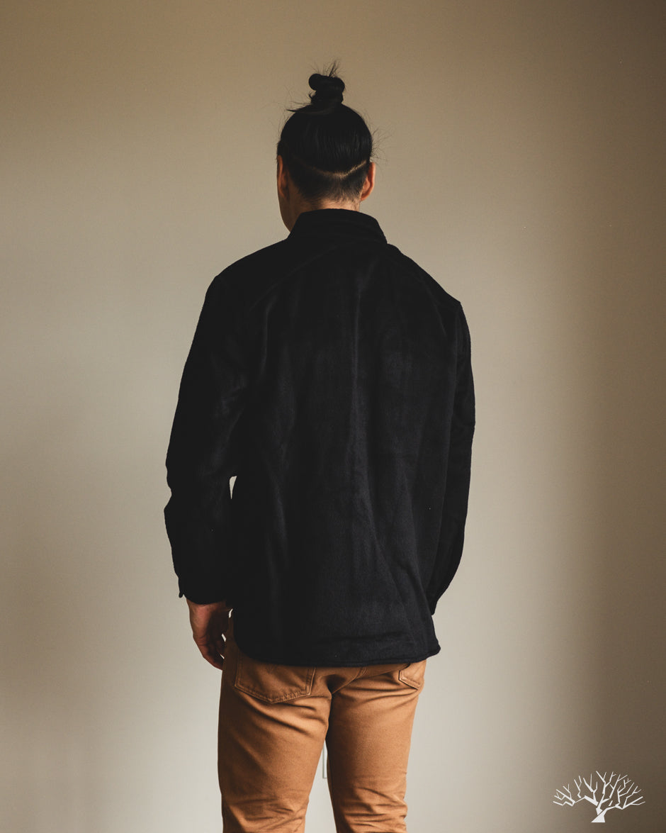 3sixteen USN Overshirt - Black Wool/Angora