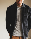 3sixteen USN Overshirt - Black Wool/Angora