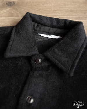 3sixteen USN Overshirt - Black Wool/Angora