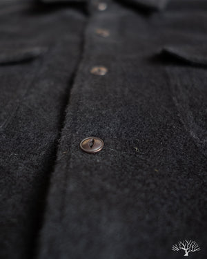 3sixteen USN Overshirt - Black Wool/Angora