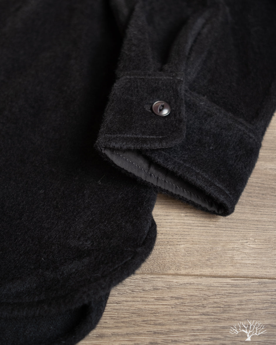 3sixteen USN Overshirt - Black Wool/Angora