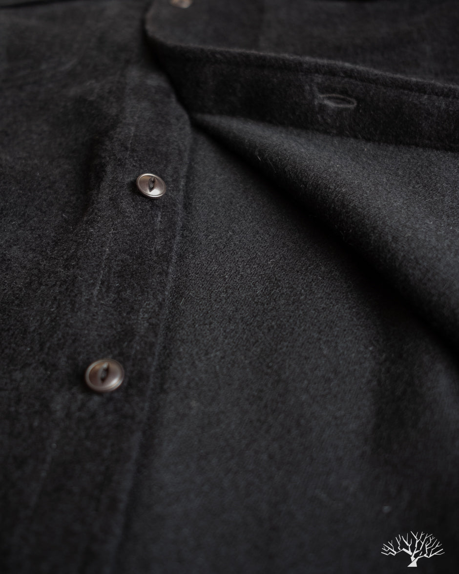 3sixteen USN Overshirt - Black Wool/Angora