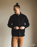 3sixteen USN Overshirt - Black Wool/Angora