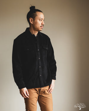 3sixteen USN Overshirt - Black Wool/Angora