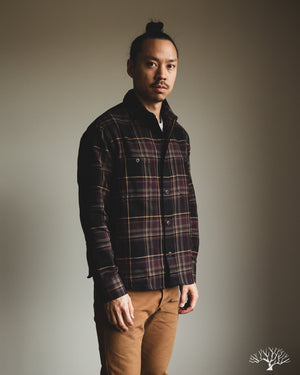 3sixteen Utility Flannel - Black Olive Plaid