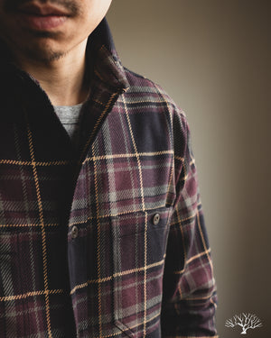 3sixteen Utility Flannel - Black Olive Plaid