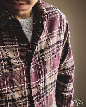 3sixteen Utility Flannel - Burgundy Oak Plaid