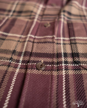 3sixteen Utility Flannel - Burgundy Oak Plaid