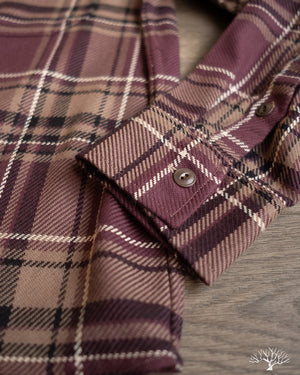 3sixteen Utility Flannel - Burgundy Oak Plaid