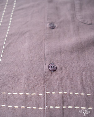 3sixteen Vacation Shirt - Plum Hand Stitch