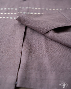 3sixteen Vacation Shirt - Plum Hand Stitch