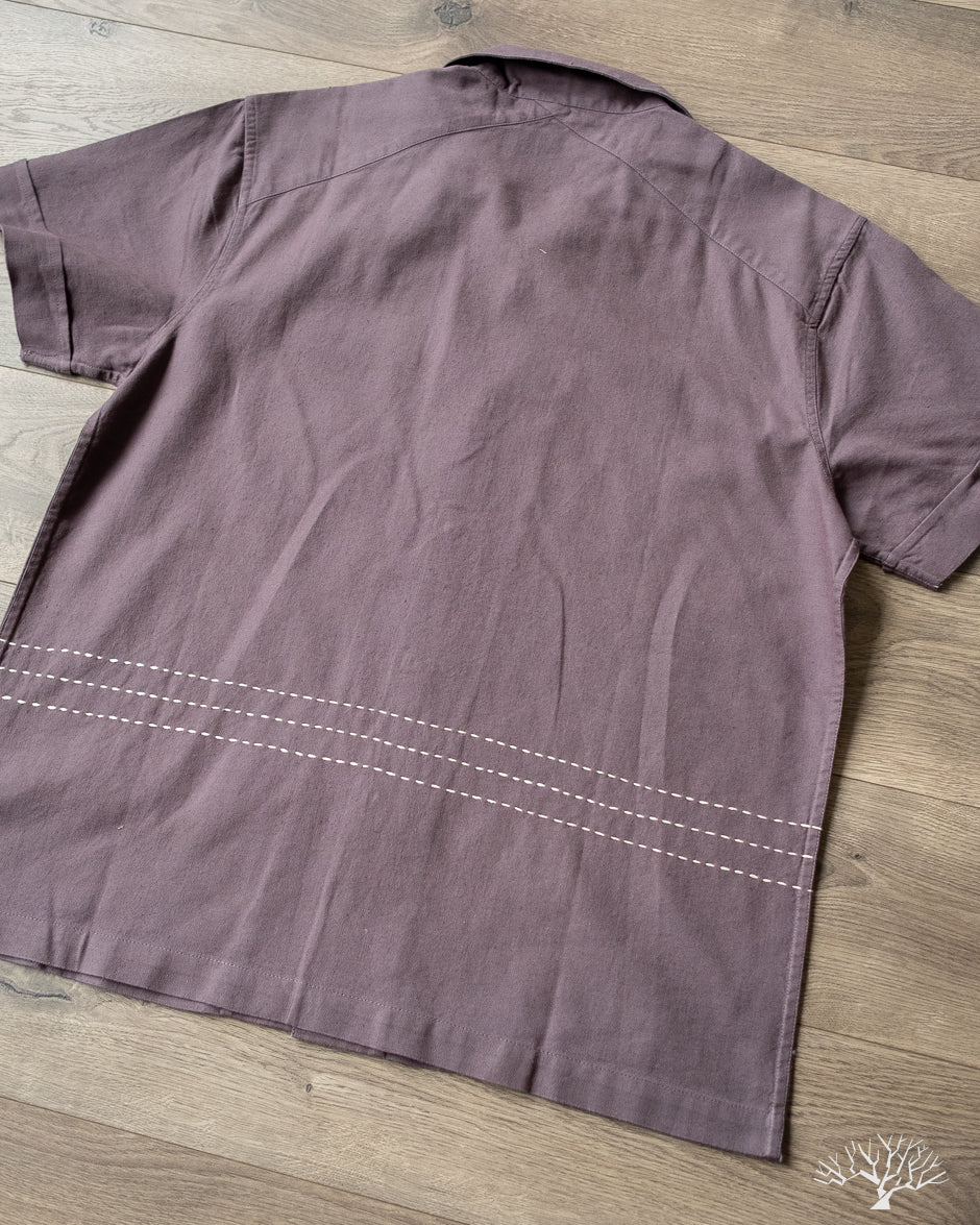 3sixteen Vacation Shirt - Plum Hand Stitch